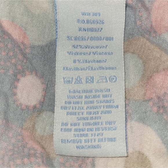 BODEN Dress, 10, Jersey, Multicolor circles/Polka dots, sash, 3/4 sleeves - Picture 14 of 15